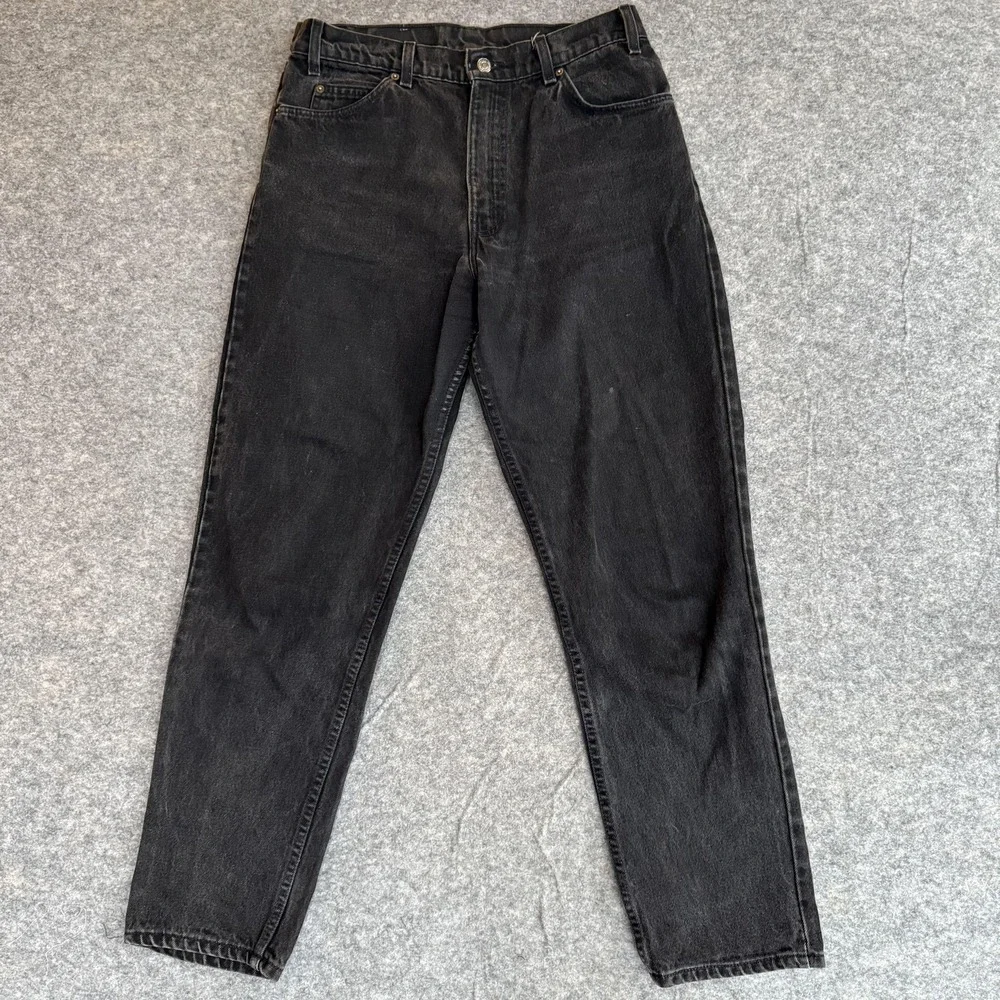 Vintage Levis 550 Jeans Mens (31x29)‎ 34x30 Orange Tab Black 90s USA